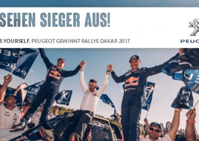 Peugeot holt Dreifachsieg bei der Ralley Dakar